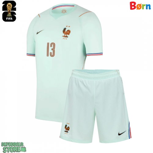 Frankrig Kante #13 Replika Babytøj Udebanesæt Børn VM 2026 Kortærmet (+ Korte bukser)